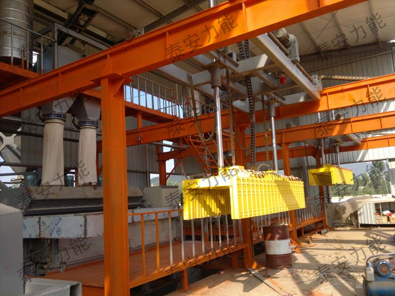 Automatic gypsum block production line